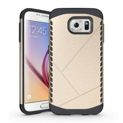 Samsung Galaxy S6 Shield Hybrid Case (Champagne Gold)